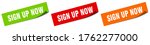 sign up now sticker. sign up... | Shutterstock .eps vector #1762277000