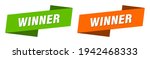 winner ribbon label sign set.... | Shutterstock .eps vector #1942468333