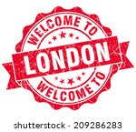 Welcome To London Red Vintage...