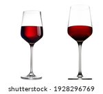 Red Wine In A Glass Isolated On ...