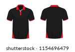 T Shirt Polo Red And Black...
