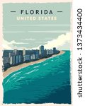 Florida Retro Poster. Usa...