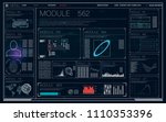 hud ui  app. futuristic user... | Shutterstock .eps vector #1110353396