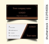 a simple business card  | Shutterstock . vector #511954006