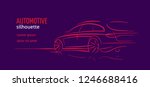 modern car abstract line... | Shutterstock .eps vector #1246688416