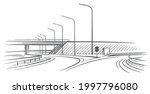 road  highway linear sketch ... | Shutterstock .eps vector #1997796080