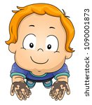 illustration of a kid boy... | Shutterstock .eps vector #1090001873