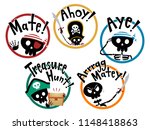 illustration of pirate icons... | Shutterstock .eps vector #1148418863