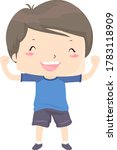 Illustration Of A Kid Boy With...
