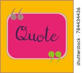 new quote rectangle form for... | Shutterstock .eps vector #784434436