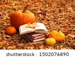 Autumn books. reading books...