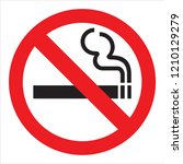 prohibition sign design | Shutterstock . vector #1210129279