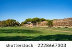 Parco degli Acquedotti (Aqueducts Park) in Rome, Italy. The park is named after the ancient aqueducts that run through it.