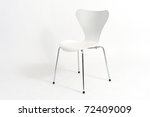 White Chair Isolated On White...