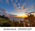 Summer sunset on Lake Erie