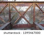 old abandoned railway bridge near Studenka, Czech Republic