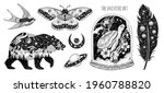 tattoo art. vector surreal... | Shutterstock .eps vector #1960788820