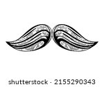 moustache vector sketch.... | Shutterstock .eps vector #2155290343