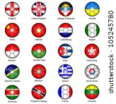 world flags in footballs pack 1 | Shutterstock .eps vector #105245780