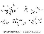flying birds silhouettes on... | Shutterstock .eps vector #1781466110