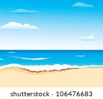 summer vacation  beach and... | Shutterstock .eps vector #106476683