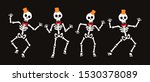 set of skeletons for halloween | Shutterstock .eps vector #1530378089