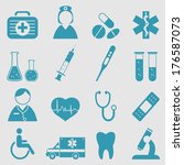 medical icons set.vector  | Shutterstock .eps vector #176587073