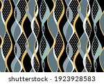 seamless abstract wavy striped... | Shutterstock .eps vector #1923928583