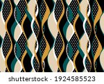 seamless abstract striped  wavy ... | Shutterstock .eps vector #1924585523