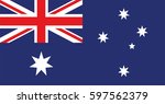 flag of australia   stock... | Shutterstock .eps vector #597562379