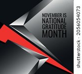 National Gratitude Month...