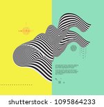 abstract 3d geometrical... | Shutterstock .eps vector #1095864233