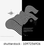 black and white design. pattern ... | Shutterstock .eps vector #1097256926