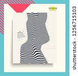 cover design template. pattern... | Shutterstock .eps vector #1256715103