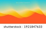 desert dunes sunset landscape.... | Shutterstock .eps vector #1921847633