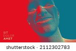 man laughin. men being in high... | Shutterstock .eps vector #2112302783