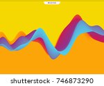 abstract wavy background for... | Shutterstock .eps vector #746873290