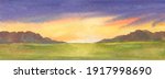 panoramic abstract illustration ... | Shutterstock . vector #1917998690