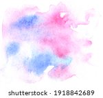 abstract wet pink and blue... | Shutterstock . vector #1918842689