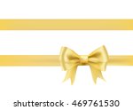 golden bow knot on white. vector | Shutterstock .eps vector #469761530