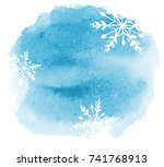 Abstract Winter Watercolor...