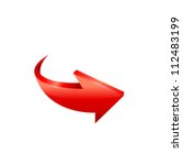 red arrow. vector | Shutterstock .eps vector #112483199