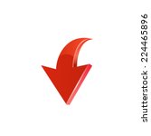 red arrow. vector | Shutterstock .eps vector #224465896