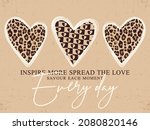 leopard pattern and checkered... | Shutterstock .eps vector #2080820146