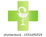 green cross with a pharmacy... | Shutterstock .eps vector #1531690529