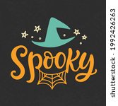 spooky. halloween party poster... | Shutterstock .eps vector #1992426263