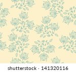seamless vector flower pattern... | Shutterstock .eps vector #141320116