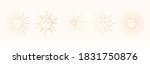 set of golden mystic and... | Shutterstock .eps vector #1831750876