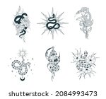 hand drawn celestial floral... | Shutterstock .eps vector #2084993473