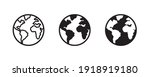 world planet icon  globe icon.... | Shutterstock .eps vector #1918919180